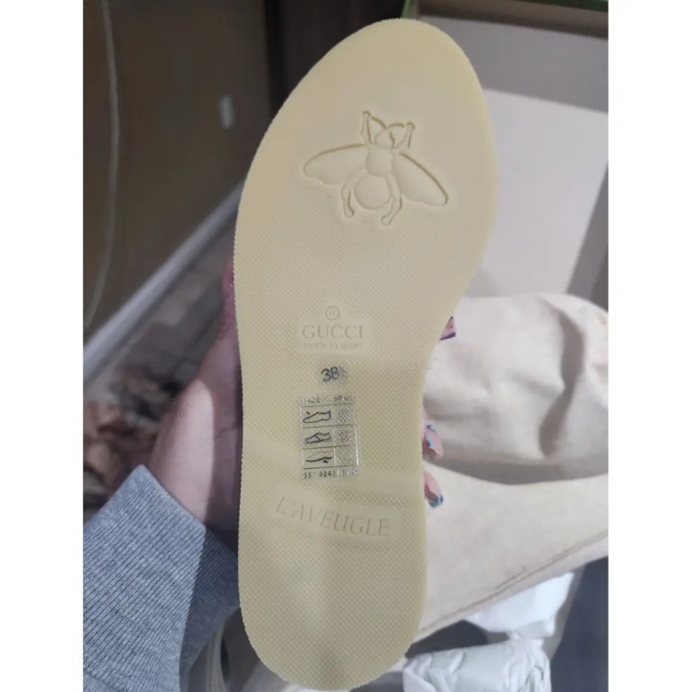 Gucci Women's Cloth Espadrilles - White and Tan - Picture 12 of 12